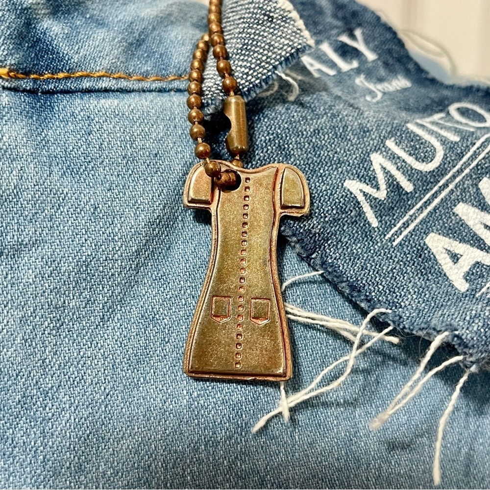 NWT Joyaly Demin Acid Wash Bombshell Dress Size 38. - Picture 12 of 15